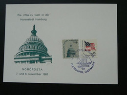 Carte Maximum Card Capitole Nordposta 1981 USA Ref 61507 - Cartes-Maximum (CM)