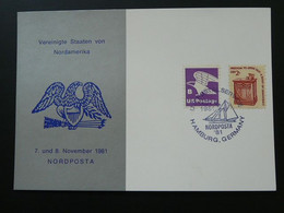 Carte Maximum Card Aigle Eagle Nordposta 1981 USA Ref 61509 - Maximumkaarten