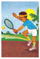 Thème:  Sport: Tennis    Ti-Moun  Jeune Enfant.  Illustrée    (voir Scan) - Tenis