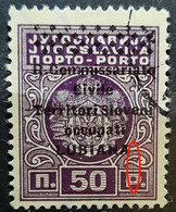 PORTO-COAT OF ARMS-50 P-OVERPRINT TERRITORI SLOVENI-OCCUPATI LUBIANA -SLOVENIA-ERROR- RARE-ITALY-YUGOSLAVIA-1941 - Ongetande, Proeven & Plaatfouten