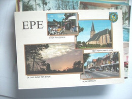 Delcampe - Nederland Holland Pays Bas Epe Met Hoofdstraat En Terras - Epe