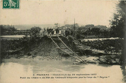 Pézénas * Inondation De 26 Septembre 1907 * Le Pont Du Chemin De Fer Emporté Par La Crue De Peyne - Pezenas