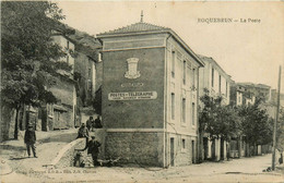 Roquebrun * Rue Et Vue Sur La Poste * Ptt * Banque Caisse Nationale D'épargne - Other & Unclassified