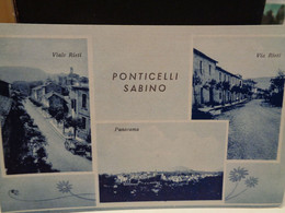 Cartolina  Ponticelli Sabino Frazione Di Scandriglia, In Provincia Di Rieti,viale Rieti, Via Rieti, Panorama 1958 - Rieti