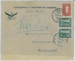 37117   -  TURKEY - POSTAL HISTORY : COVER To MILANO 1931 - Storia Postale