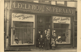 Avesnes Sur Helpe * Carte Photo * Devanture Lingerie Bonneterie LECLERCQ SUPERNANT 29 Grand'place * Commerce Magasin - Avesnes Sur Helpe