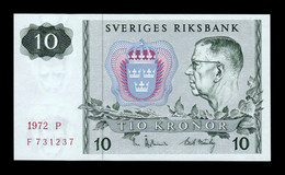 Suecia Sweden 10 Kronor 1972 Pick 52c SC UNC - Svezia