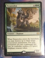 Magic The Gathering DOUBLE MASTERS TERASTODON NEW MTG Sleeve Toploader - Autres & Non Classés