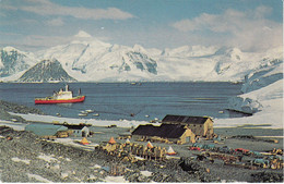 British Antarctic Territory Postcard Rothera Station Under Construction 1976-77 Ca King Edward Point 17 MR 06 (53189D) - Storia Postale