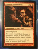 Magic The Gathering DARK ASCENSION CURSE OF BLOODLETTING NEW MTG Sleeve Toploader - Autres & Non Classés