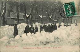 Béziers * Sous La Neige * Les Allées * Hiver 1914 - Beziers