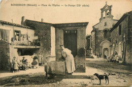 Boisseron * La Place De L'église * La Pompe * Puits * Villageois - Other & Unclassified