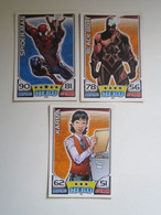 2 Cartes 2011 Topps Marvel Universe HERO ATTAX HERO - KARMA - SPIDER-MAN - BLACK BOLT - Marvel