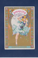 Chromo LU Lefèvre Utile Publicitaire Art Nouveau Publicité Au Dos - Lu