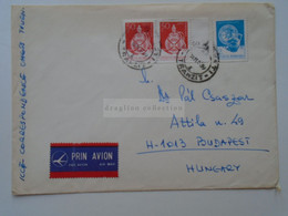 D182017    Romania -  Cover - Chess Correspondence  Adrian Cioranic   Pitesti To Dr. Pál Császár Budapest  1980's - Lettres & Documents