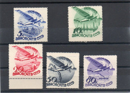 URSS Poste Aérienne Y&T 41 à 45 - Unused Stamps