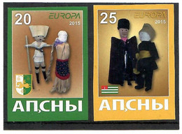Abkhazia . EUROPA CEPT 2015. Old Toys. Imperf. 2v:20,25 - 2015