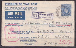 UNITED KINGDOM. 1943/Arisaig, To British Prisoner Of War Post, Free Franked SpecialLetter/double Censored. - Cartas