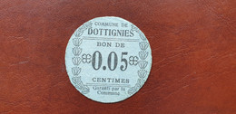 Belgium / Belgien Notgeld Dottignies 5 Centimes 1916    /21.10 - Other