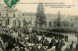 Rennes * Souvenir De La Visite De M. CLEMENCEAU Clémenceau Pdt Et RUAU Ministre Agriculture 7 & 8 Juin 1908 - Rennes