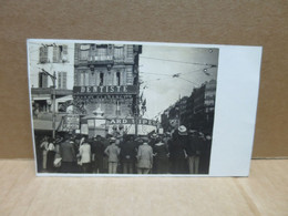 MARSEILLE (13) Carte Photo Fetes De La Victoire  Guerre 1914-18 Défilé Armée Hindou Cours Belsunce - Unclassified