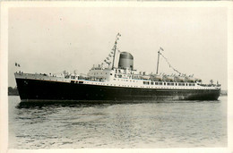 VILLE DE MARSEILLE * Carte Photo * Bateau Cargo Paquebot Commerce Marchande ? Compagnie Générale Transatlantique CGT - Commercio