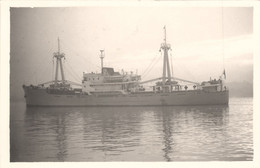 VILLE DE MONTREAL * Carte Photo * Bateau Cargo Paquebot Commerce Marchande ? Compagnie Générale Transatlantique CGT - Cargos