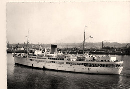 VILLE DE BORDEAUX * Carte Photo * Bateau Cargo Paquebot Commerce Marchande ? Compagnie Générale Transatlantique CGT - Comercio