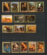 Ajman - 2731a/ 2685 / 2700 B Série Animaux - Animals Mammals (éléphant - Apes ...) Non Dentelé Imperf ** MNH - Singes