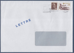 Marianne De Gandon N°715 De 1945/47 Europa N°1790  Sur Enveloppe Colombes 16.03.2003 - Storia Postale