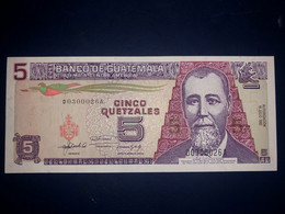 Uncirculated Guatemala Banknote 5 Quetzales P81 ( 07/16/1992) - Guatemala