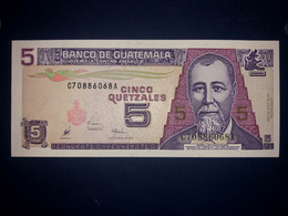 Uncirculated Guatemala Banknote 5 Quetzales P100 ( 07/29/1998) - Guatemala