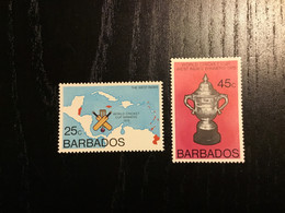 Barbados Y&T 411/2 **/MNH - Barbades (1966-...)