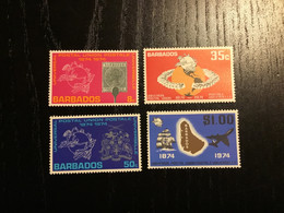 Barbados Y&T 389/92 **/MNH - Barbades (1966-...)