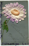 - Anniversaire - Grosse Marguerite En Relief, écrite, 1909, épaisse, Fleurs,  TBE, Scans. - Birthday