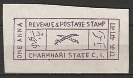 India Charkhari 1922 Sc 21A  MNGAI(*) Forgery - Charkhari