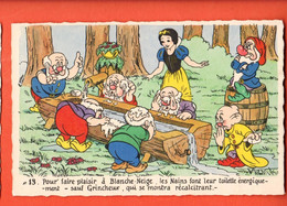 CAG-20 Blanche-Neige Et Les Sept Nains, No 13  Toilette Sauf Grincheux   Non Circulé - Märchen, Sagen & Legenden