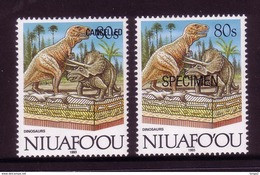 Niuafoou 1993 Proof + Specimen - 80s Dinosaur - More Details In Item Description - Vor- U. Frühgeschichte