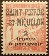 R2062/1128 - 1925/1927 - COLONIES FR. - SPM - TIMBRE TAXE - N°18 NEUF* - Postage Due