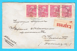 TRIESTE (Dr. Boleslav Bole - Trst) Old Express Letter Travelled 1913. To Spalato (Split) * Italy Italia Croatia Croazia - Altri & Non Classificati