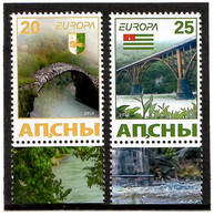 Abkhazia . EUROPA 2018 Bridges . (Arms,Flag) . 2 V: 20,25 - 2018