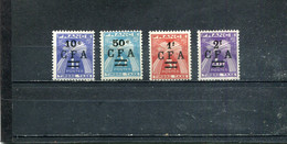 Réunion 1949-50 Yt 36-39 * - Timbres-taxe