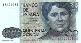 ESPAGNE 1979 500 Peseta - P.157a.2  Neuf UNC - [ 4] 1975-…: Juan Carlos I.