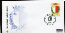 MALTA - 2011 -  DEFINITIVE  HIGH VALUE ON ILLUSTRATED FDC  ,SG CAT £17 AS USED STAMP - Malta