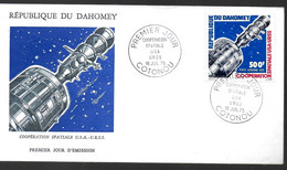 DAHOMEY FDC 1975 Espace - Afrika