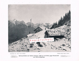 030-5 Angerer Kellerjochhütte Alpenverein Berghütte Druck 1903!! - Non Classés