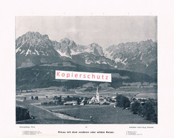 037-5 - Anton Karg Elmau Kufstein Tirol Panorama Druck1902!! - Non Classés