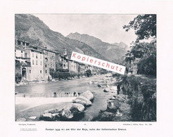 044-6 - Giletta Fontan Roja Col De Tende Seealpen Druck 1902!! - Non Classés