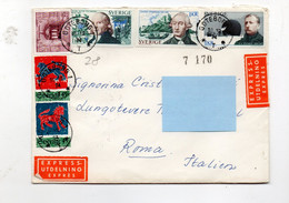 5CRT28 - SVEZIA , Lettera Espresso Goteborg 16/12/1974 Per L' Italia - Storia Postale