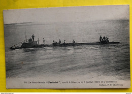 Le Sous-Marin « Farfadet », Coulé à Bizerte Le 6 Juillet 1905 (14 Victimes) - Submarines